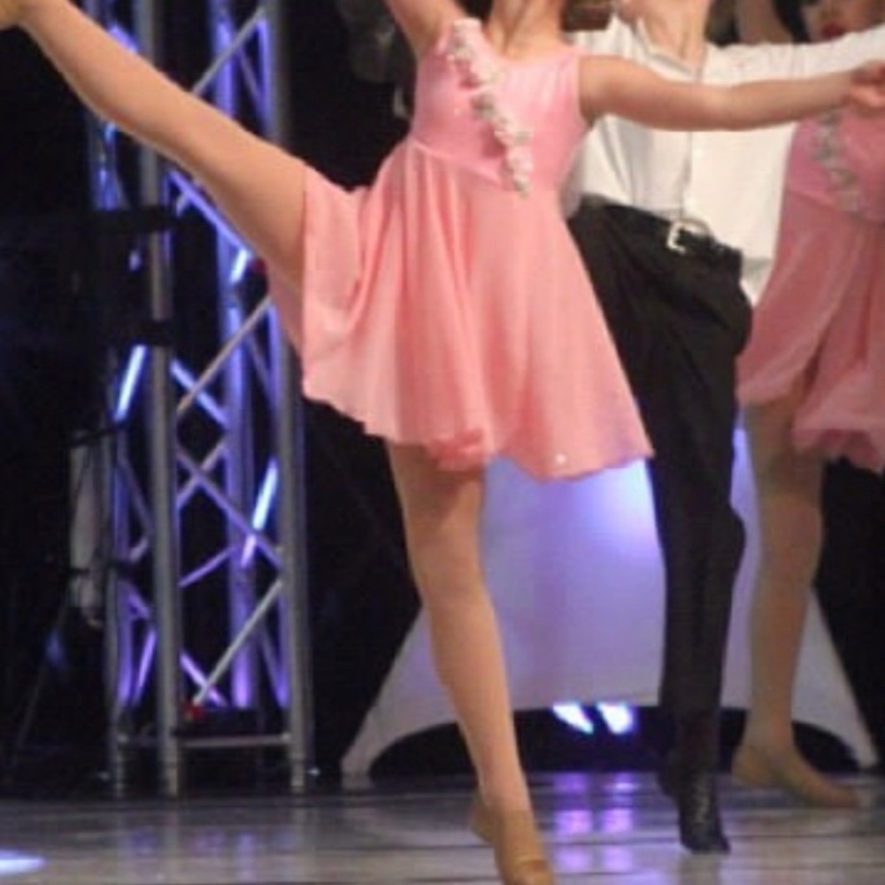 Pink lyrical dance costume